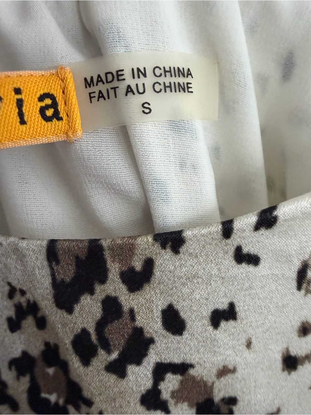 ALICE + OLIVIA Slip Dress Safari Print Silk Cream Tan Mini Women’s Size small - Picture 8 of 10